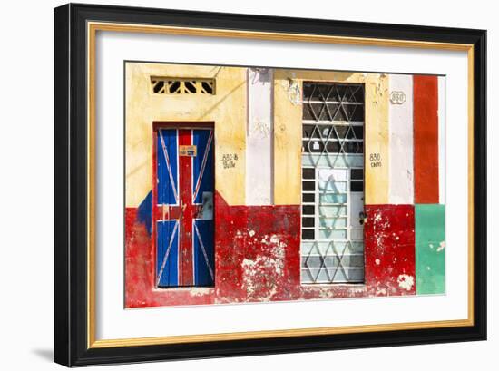 Cuba Fuerte Collection - English Door-Philippe Hugonnard-Framed Photographic Print