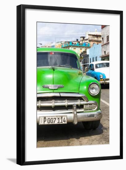 Cuba Fuerte Collection - Green Chevy II-Philippe Hugonnard-Framed Photographic Print