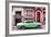 Cuba Fuerte Collection - Green Classic Car in Havana-Philippe Hugonnard-Framed Photographic Print