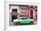 Cuba Fuerte Collection - Green Classic Car in Havana-Philippe Hugonnard-Framed Photographic Print