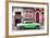 Cuba Fuerte Collection - Green Classic Car in Havana-Philippe Hugonnard-Framed Photographic Print