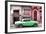 Cuba Fuerte Collection - Green Classic Car in Havana-Philippe Hugonnard-Framed Photographic Print