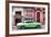 Cuba Fuerte Collection - Green Classic Car in Havana-Philippe Hugonnard-Framed Photographic Print