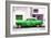 Cuba Fuerte Collection - Green Pontiac 1953 Original Classic Car-Philippe Hugonnard-Framed Photographic Print