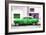 Cuba Fuerte Collection - Green Pontiac 1953 Original Classic Car-Philippe Hugonnard-Framed Photographic Print