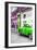 Cuba Fuerte Collection - Green Taxi Car in Havana-Philippe Hugonnard-Framed Photographic Print