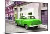 Cuba Fuerte Collection - Green Taxi Pontiac 1953-Philippe Hugonnard-Mounted Photographic Print