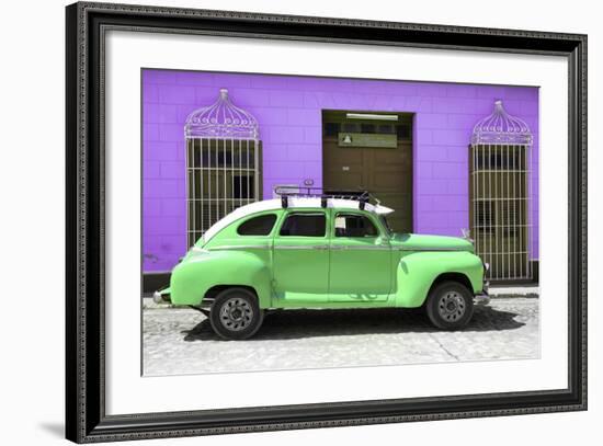 Cuba Fuerte Collection - Green Vintage Car Trinidad-Philippe Hugonnard-Framed Photographic Print