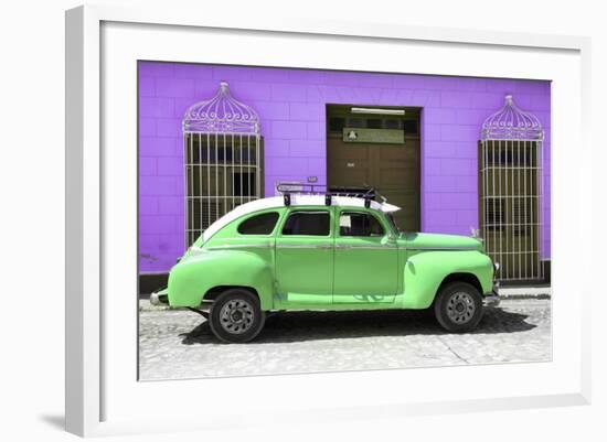 Cuba Fuerte Collection - Green Vintage Car Trinidad-Philippe Hugonnard-Framed Photographic Print