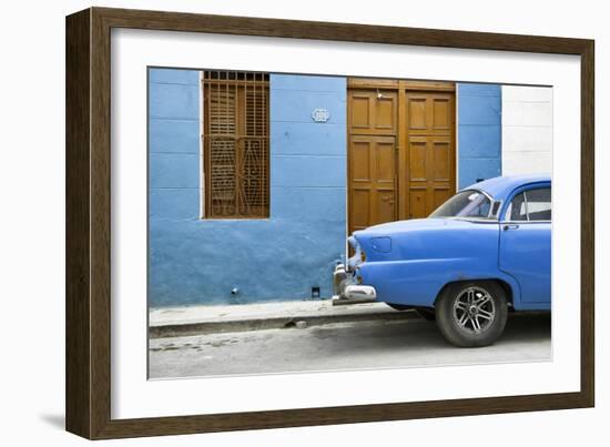 Cuba Fuerte Collection - Havana 109 Street Blue-Philippe Hugonnard-Framed Photographic Print