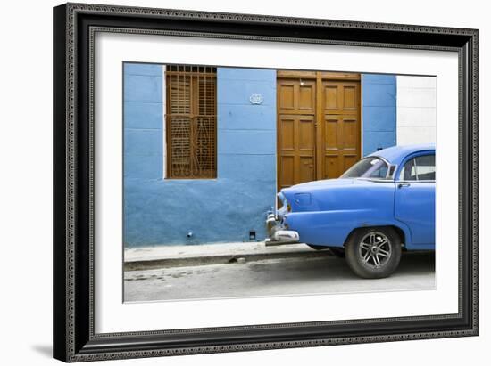 Cuba Fuerte Collection - Havana 109 Street Blue-Philippe Hugonnard-Framed Photographic Print