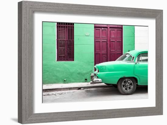 Cuba Fuerte Collection - Havana 109 Street Green-Philippe Hugonnard-Framed Photographic Print