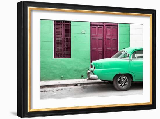 Cuba Fuerte Collection - Havana 109 Street Green-Philippe Hugonnard-Framed Photographic Print