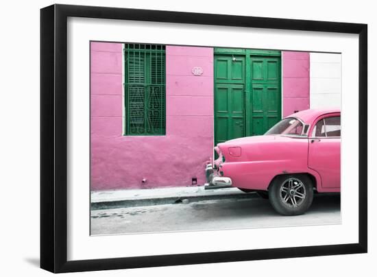 Cuba Fuerte Collection - Havana 109 Street Pink-Philippe Hugonnard-Framed Photographic Print