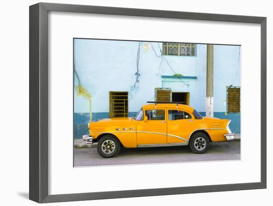 Cuba Fuerte Collection - Havana Classic American Orange Car-Philippe Hugonnard-Framed Photographic Print