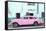 Cuba Fuerte Collection - Havana Classic American Pink Car-Philippe Hugonnard-Framed Stretched Canvas