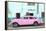 Cuba Fuerte Collection - Havana Classic American Pink Car-Philippe Hugonnard-Framed Premier Image Canvas