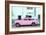 Cuba Fuerte Collection - Havana Classic American Pink Car-Philippe Hugonnard-Framed Photographic Print