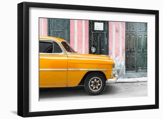 Cuba Fuerte Collection - Havana Orange Car-Philippe Hugonnard-Framed Photographic Print