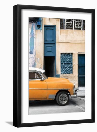 Cuba Fuerte Collection - Havana's Orange Vintage Car II-Philippe Hugonnard-Framed Photographic Print