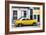 Cuba Fuerte Collection - Havana's Yellow Vintage Car-Philippe Hugonnard-Framed Photographic Print