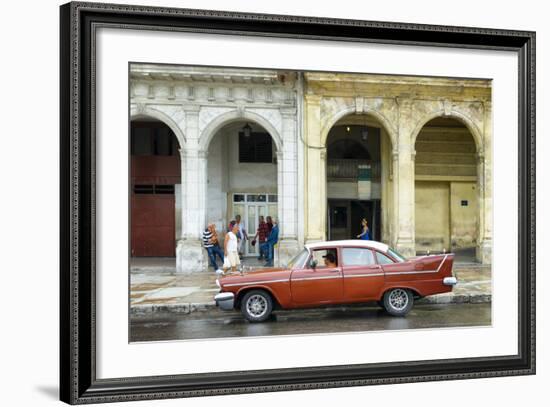 Cuba Fuerte Collection - Havana Street Scene-Philippe Hugonnard-Framed Photographic Print