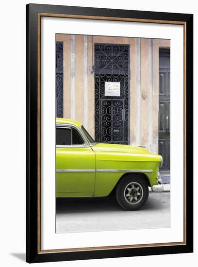 Cuba Fuerte Collection - Lime Green Classic Car-Philippe Hugonnard-Framed Photographic Print