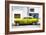 Cuba Fuerte Collection - Lime Green Pontiac 1953 Original Classic Car-Philippe Hugonnard-Framed Photographic Print