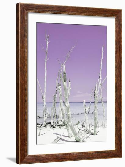 Cuba Fuerte Collection - Ocean Wild Nature II - Pastel Purple-Philippe Hugonnard-Framed Photographic Print