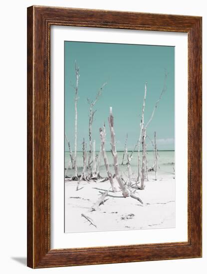 Cuba Fuerte Collection - Ocean Wild Nature III - Pastel Turquoise-Philippe Hugonnard-Framed Photographic Print