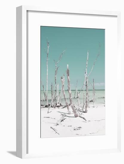 Cuba Fuerte Collection - Ocean Wild Nature III - Pastel Turquoise-Philippe Hugonnard-Framed Photographic Print