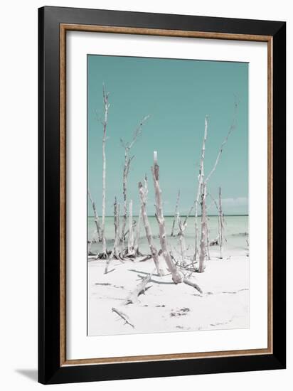 Cuba Fuerte Collection - Ocean Wild Nature III - Pastel Turquoise-Philippe Hugonnard-Framed Photographic Print