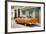 Cuba Fuerte Collection - Old Cuban Orange Car-Philippe Hugonnard-Framed Photographic Print