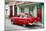 Cuba Fuerte Collection - Old Cuban Red Car-Philippe Hugonnard-Mounted Photographic Print
