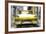 Cuba Fuerte Collection - Old Ford Yellow Car-Philippe Hugonnard-Framed Photographic Print