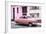 Cuba Fuerte Collection - Old Pink Car in the Streets of Havana-Philippe Hugonnard-Framed Photographic Print