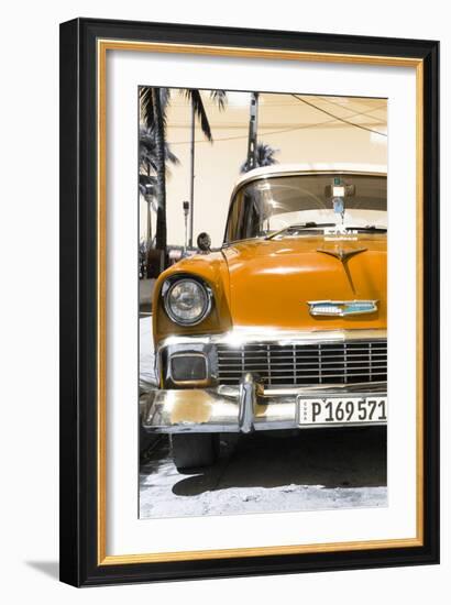 Cuba Fuerte Collection - Orange Chevy Classic Car-Philippe Hugonnard-Framed Photographic Print