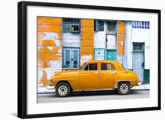 Cuba Fuerte Collection - Orange Classic American Car-Philippe Hugonnard-Framed Photographic Print