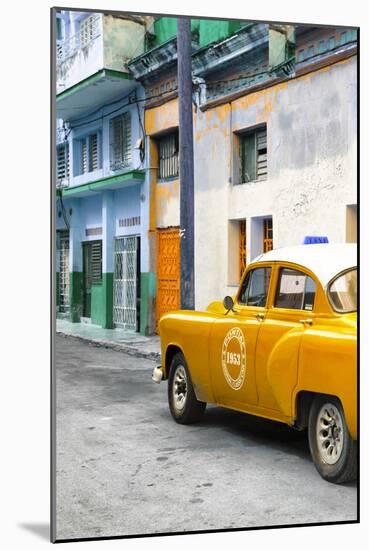 Cuba Fuerte Collection - Orange Taxi Car in Havana-Philippe Hugonnard-Mounted Photographic Print