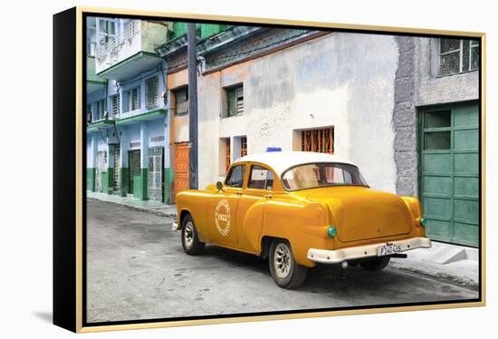 Cuba Fuerte Collection - Orange Taxi Pontiac 1953-Philippe Hugonnard-Framed Premier Image Canvas