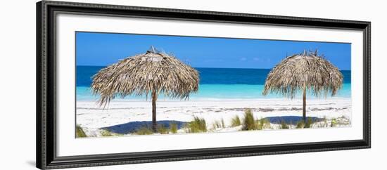 Cuba Fuerte Collection Panoramic - Beach Couple-Philippe Hugonnard-Framed Photographic Print