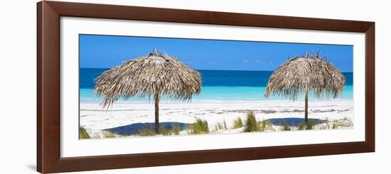 Cuba Fuerte Collection Panoramic - Beach Couple-Philippe Hugonnard-Framed Photographic Print