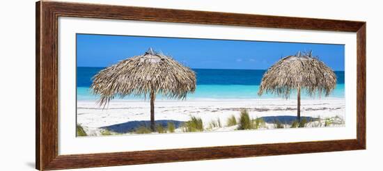 Cuba Fuerte Collection Panoramic - Beach Couple-Philippe Hugonnard-Framed Photographic Print