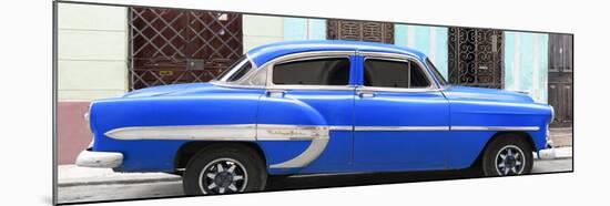 Cuba Fuerte Collection Panoramic - Blue Bel Air Classic Car-Philippe Hugonnard-Mounted Photographic Print