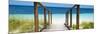 Cuba Fuerte Collection Panoramic - Boardwalk on the Beach II-Philippe Hugonnard-Mounted Photographic Print