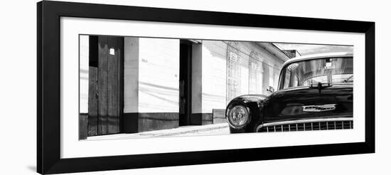 Cuba Fuerte Collection Panoramic BW - 1955 Chevy II-Philippe Hugonnard-Framed Photographic Print