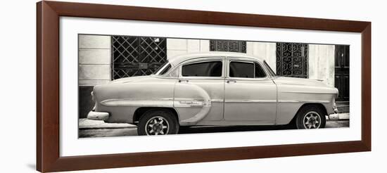 Cuba Fuerte Collection Panoramic BW - Bel Air Classic Car II-Philippe Hugonnard-Framed Photographic Print