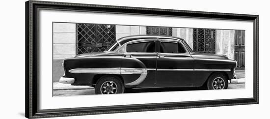 Cuba Fuerte Collection Panoramic BW - Bel Air Classic Car-Philippe Hugonnard-Framed Photographic Print