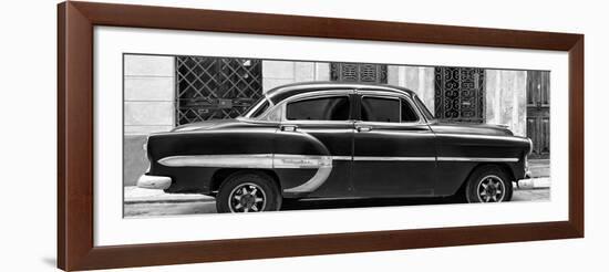 Cuba Fuerte Collection Panoramic BW - Bel Air Classic Car-Philippe Hugonnard-Framed Photographic Print