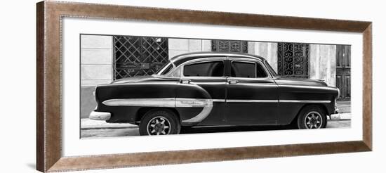 Cuba Fuerte Collection Panoramic BW - Bel Air Classic Car-Philippe Hugonnard-Framed Photographic Print